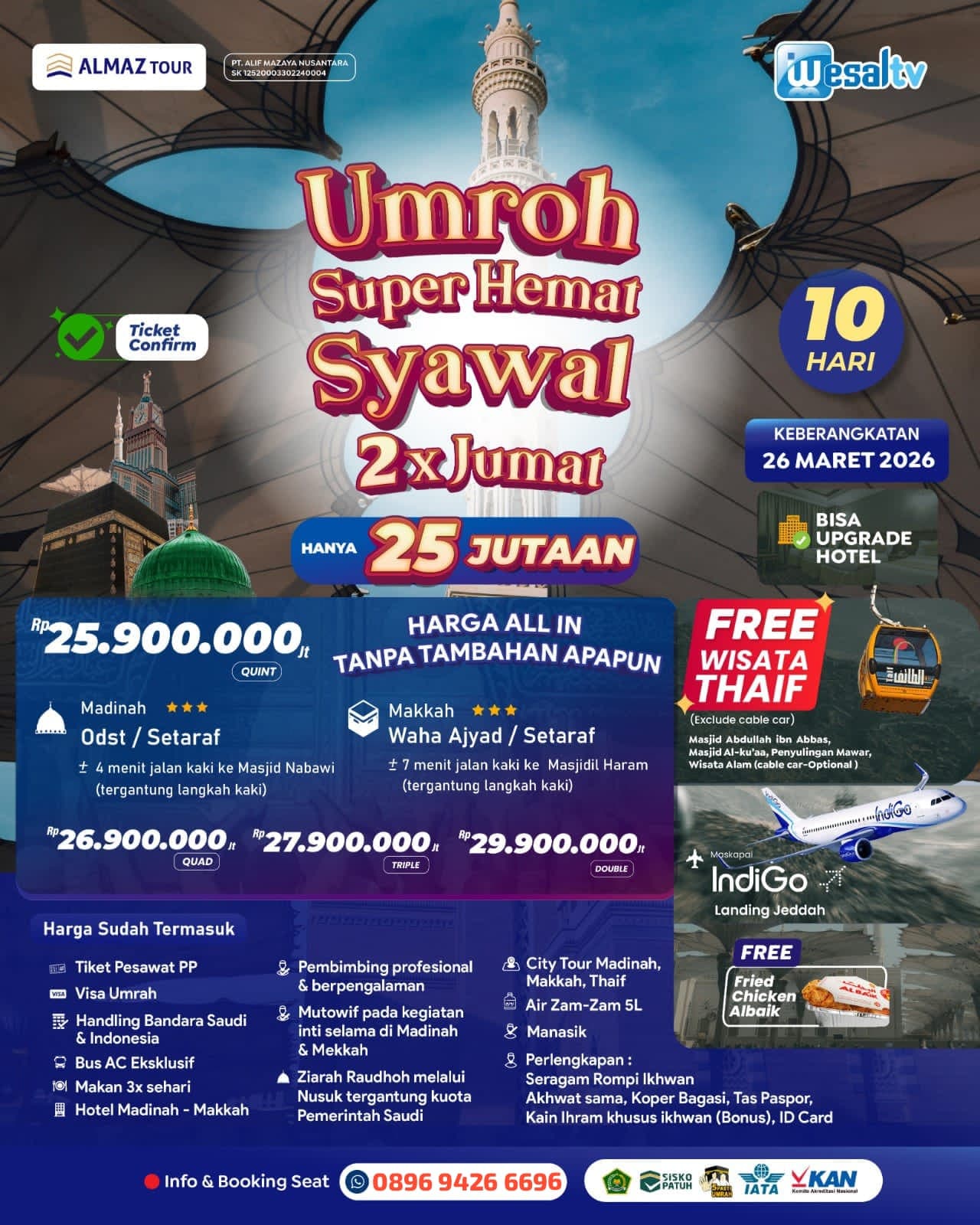 Urban Umrah Syahwal 1447 H